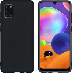 iMoshion Hoesje Geschikt voor Samsung Galaxy A31 Hoesje Siliconen - iMoshion Color Backcover - Zwart