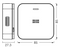 Ledvance Smart+ Wifi koolmonoxidemelder - compact - 85x27x85 mm - wit