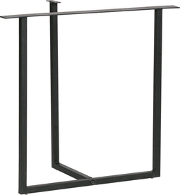 WOOOD Tablo W-Poot Kd 1 stuks - Metaal - Zwart - 79x72x37