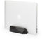 Oakywood Laptop Dock - Zwart Massief Eiken - Echt Hout Verticale MacBook/Laptop Standaard - Clean Desk Design