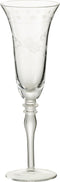 J-Line glas champagne Gegraveerd - glas - transparant - 4 stuks