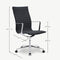Akira Office Chair, Anthracite Fabric & Chrome