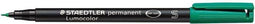 Viltstift Staedtler Lumocolor 313 permanent S groen - 10 stuks