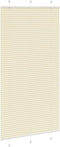 vidaXL - Plissé - rolgordijn - 105x200cm - stofbreedte - 104,4cm - polyester - crème