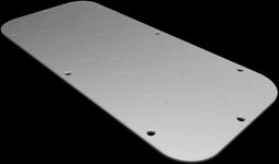 Rittal AX 2572.100 - Flensplaat 149 mm x 339 mm - Plaatstaal Grijs