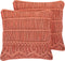 AKKOY - Sierkussen set van 2 - Oranje - 45 x 45 cm - Katoen