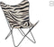 J-Line Lounge Stoel Leder/Metaal Zebra