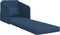 vidaXL - Vloersofa - Bed - 2-in-1 - Blauw - 65x80x83 - cm - Stof