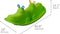 Starplay Hippo Schommelwip Voor 1 Tot 3 Kinderen 103 Cm Groen