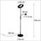 TRIO Leuchten Moderno - Vloerlamp met leeslamp - Dimbaar - H 195 cm - Staal