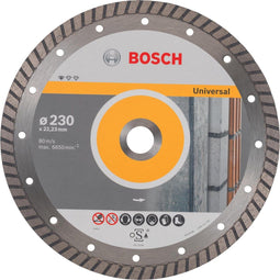 Bosch - Diamantdoorslijpschijf Standard for Universal Turbo 230 x 22,23 x 2,5 x 10 mm