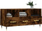 vidaXL - Tv-meubel - 102x36x50 - cm - bewerkt - hout - gerookt - eikenkleurig