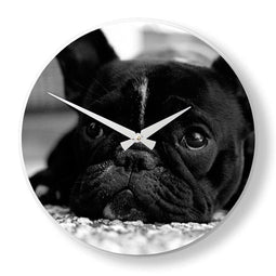 NeXtime Dog - Klok - Rond - Glas - Ø43 cm - Multi