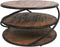 HSM Collection Salontafel Tower - ø70 cm - mangohout/ijzer
