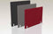 Akoestisch bureauscherm Lucia breed 80CM hoog 53CM kleur lucia Rood P005 kleur beugel Wit (RAL9010)