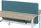 Akoestisch scherm Lucia tbv Duo bench breed 140CM hoog 80CM kleur lucia Steen rood PO04
