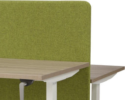 Akoestisch scherm Wolvilt tbv Duo bench breed 140CM hoog 80CM kleur wolvilt Licht groen WV10