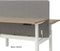 Akoestisch scherm Wolvilt tbv Duo bench breed 160CM hoog 80CM kleur wolvilt Licht grijs WV13