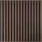 Akoestisch Wandpaneel Gerookt Eiken - 2 Stuks - 60 x 60 x 2.2 cm - Lattenwand