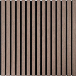 Akoestisch Wandpaneel Walnoot - 2 Stuks - 60 x 60 x 2.2 cm - Lattenwand