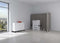Akoestische wand Lucia breed 140CM hoog 140CM kleur lucia Paars PO06 kleur beugel Aluminium (RAL9006)