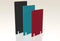 Akoestische wand Lucia breed 140CM hoog 160CM kleur lucia Antraciet PO12 kleur beugel Aluminium (RAL9006)