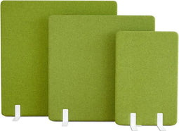 Akoestische wand Wolvilt breed 160CM hoog 160CM kleur wolvilt Licht blauw WV14 kleur beugel Wit (RAL9010)