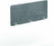 Akoestische wand Wolvilt breed 80CM hoog 140CM kleur wolvilt Zwart WV17 kleur beugel Wit (RAL9010)