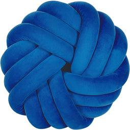 AKOLA - Sierkussen - Blauw - 30 x 30 cm - Fluweel