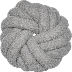 AKOLA - Sierkussen - Grijs - 31 x 31 cm - Bouclé