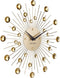 Karlsson Sunburst - Wandklok - Kristal - Goud - Ø30cm