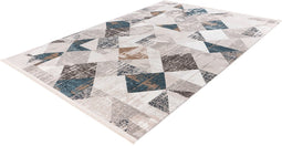 Akropolis 225 Gray / Blue 200× 300cm - Contemporary Soft Rug