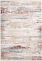 Akropolis 325 Gray / Lachsrosa 80× 150cm - Contemporary Soft Rug