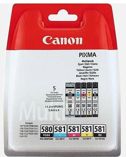 Canon PGI-580/CLI-581 - Inkcartridge multipack - Zwart Cyaan Magenta Geel (4 stuks)