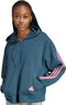 adidas Future Icons 3-Stripes Ritshoodie - Dames - Losvallend model - Turquoise - L