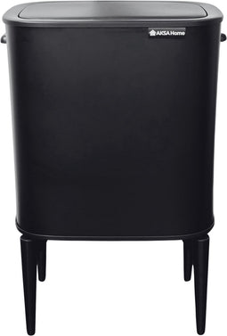 AKSA Home® Touch Bin - Prullenbak met Sensor - Vuilnisbak - Afvalbak - Softclose deksel - 33L - Zwart
