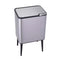 AKSA Home® Touch Bin Prullenbak – Vuilnisbak - Prullenbak afvalscheiding - Afvalscheidingprullenbakken - Afvalbak - 36L - Zilver