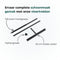 AKSA Home® Vloertrekker - Douchewisser - Trekker Douche - RVS Vloerwisser - met Steel - Zwart