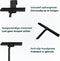 AKSA Home® Vloertrekker met Raamwisser - Douchewisser - Trekker Douche - RVS Vloerwisser - met Steel - Zwart