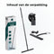 AKSA Home® Vloertrekker met Raamwisser - Douchewisser - Trekker Douche - RVS Vloerwisser - met Steel - Zwart