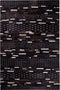 AKSEKI - Patchwork vloerkleed - Bruin - 140 x 200 cm - Koeienhuid leer