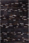 AKSEKI - Patchwork vloerkleed - Bruin - 160 x 230 cm - Koeienhuid leer