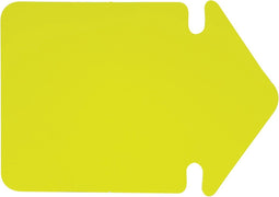 aktie/reclamesymbolen Folia 24cm pijl krimp a 20 vel neongeel