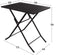 AKTIVE Jardin Metal 70 x 50 x 70 cm Vouwtafel - Black