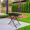 AKTIVE Jardin Metal 70 x 50 x 70 cm Vouwtafel - Black