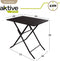 AKTIVE Jardin Metal 70 x 50 x 70 cm Vouwtafel - Black