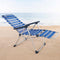 Aktive Ligstoel Op Het Strand Met Kussen 75 x 63 x 43-114 cm