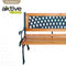 Aktive Madera Y Metal 125x52x73 Cm Bank Bruin