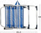 Aktive Vaste Klapstoel Aluminium 56x50x88 Cm Wit,Blauw