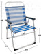 Aktive Vaste Klapstoel Aluminium 56x50x88 Cm Wit,Blauw